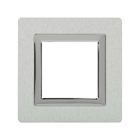 DKC Avanti Рамка из алюминия, серая, 1 пост (2 мод.)