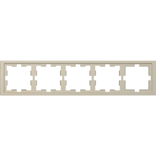 MERTEN D-Life РАМКА 5-постовая, САХАРА
