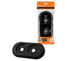 TDM Рамка 2-х постовая черная «Виви»