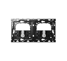 Simon 100 Кит 2 поста механизм 2 переключателя (проходные) + суппорт