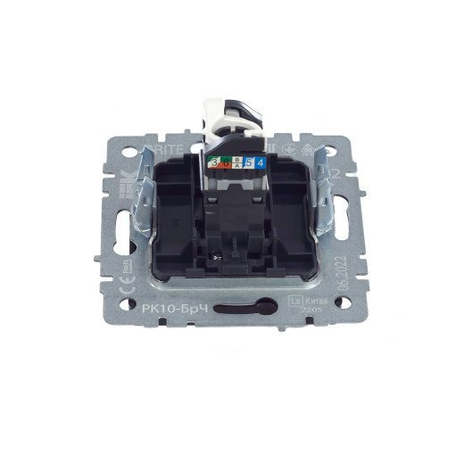 BRITE Роз. комп. RJ45 кат.5E РК10-БрЧ черн. IEK