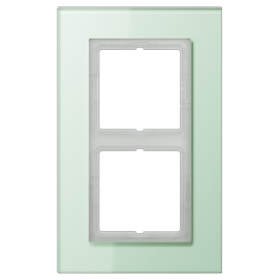 JUNG LS plus Стекло Светло-зеленое Рамка 2-ая