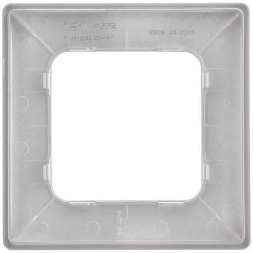 FLITE Рамка 1-мест. РУ-1-К-ФлА ал. IEK