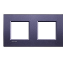 BT LL Синий шелк Рамка прямоугольная, 2+2 мод.