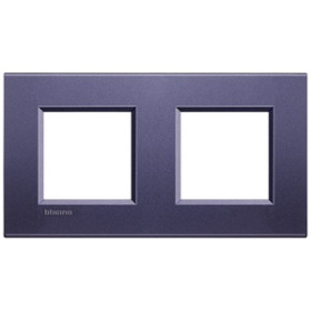 BT LL Синий шелк Рамка прямоугольная, 2+2 мод.