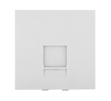 Ecoplast LK45 Накладка для розетки телефонной, компьютерной RJ,45х45мм (белый)