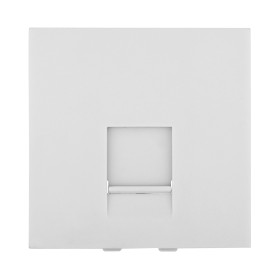 Ecoplast LK45 Накладка для розетки телефонной, компьютерной RJ,45х45мм (белый)