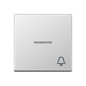 JUNG клавиша с символом звонок с линзой, алюминий