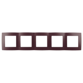 ЭРА 12-5005-25 Рамка на 5 постов, Эра12, бордо (10/100/1600)
