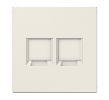 JUNG Плата (фиксация защёлкиванием) для двух модулей термопласт слоновая кость