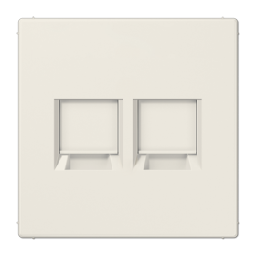 JUNG Плата (фиксация защёлкиванием) для двух модулей термопласт слоновая кость