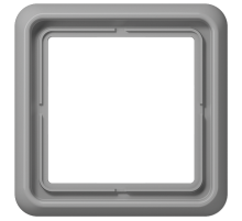 JUNG CD Серая Рамка 1-ая ударопрочная