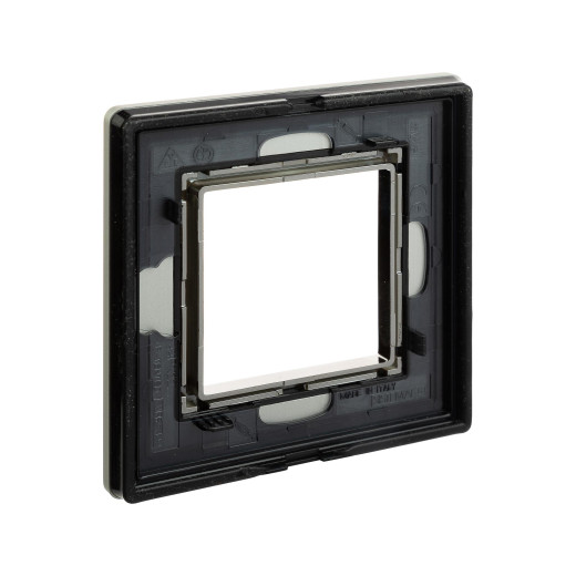 Рамка из алюминия 1 пост (2 мод.), Avanti, серая