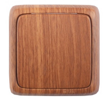 Hegel Альфа наруж Дуб ВА16-113-05 Выключатель 1-клавишный с изол. пластиной