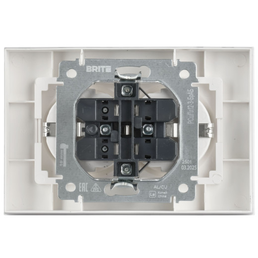 BRITE Роз. 2-я с з/к/ш пл 16А в сб. РСшПл12-3-БрАБ а/б IEK