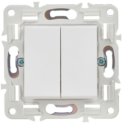 SKANDY Выключ. 2-кл. прох. 10А SK-V05W арк. бел. IEK