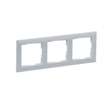 Legrand/Daccord SUNO Алюминий Рамка декоративная универсальная 3-постовая.