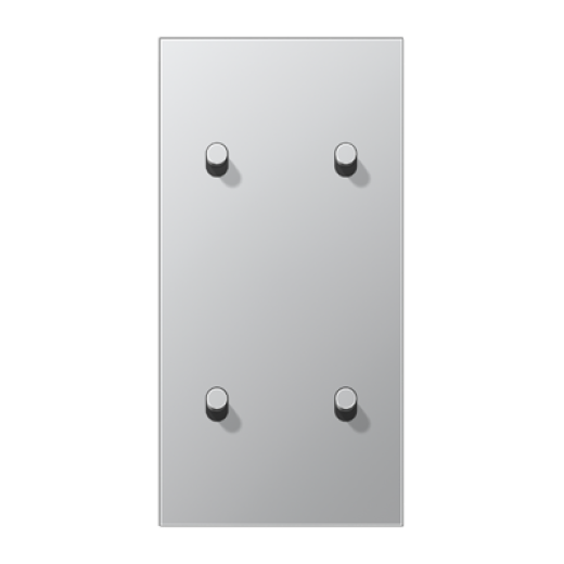 Центральная плата для выключателей, 2 поста (единая плата), для вертикальной установки, тумблеры 2+2, цилиндр, металл, алюминий, LS1912