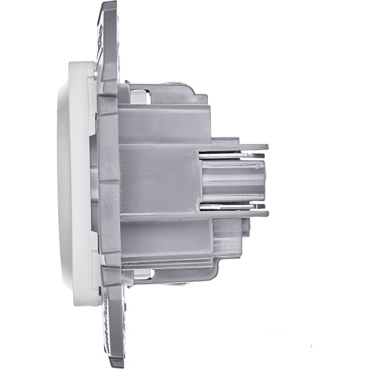 Розетка с заземлением - Legrand/Daccord Inspiria - со шторками 16А 250В винтовые зажимы - белый