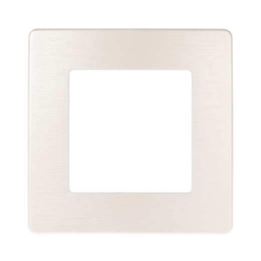 Рамка для розеток и выключателей ЭРА Серия 12 12-5101-15 на 1 пост, Сатин, перламутр