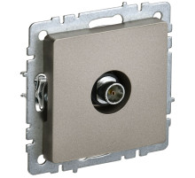 IEK BRITE BASE Шампань Розетка TV окон. РТВ11-0-БрШ