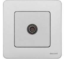 Legrand/Daccord INSPIRIA Алюминий Розетка TV - проходная - 14 дБ - 5-862 мГц.