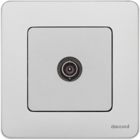 Legrand/Daccord INSPIRIA Алюминий Розетка TV - проходная - 14 дБ - 5-862 мГц.
