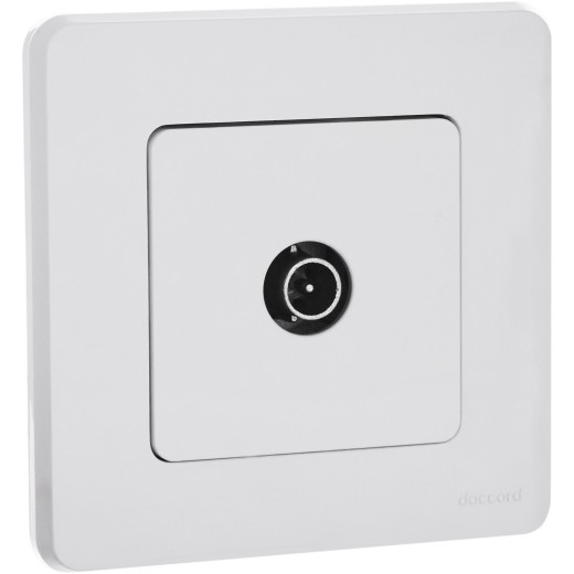 Розетка TV (телевизионная) - Legrand/Daccord Inspiria - оконечная - белый