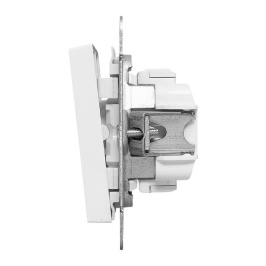 Механизм выключателя, двухклавишный, проходной, белый Эпика EKF
