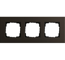 Gira ESP Коричневый анодированный алюминий Рамка 3-ая