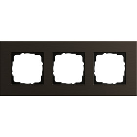 Gira ESP Коричневый анодированный алюминий Рамка 3-ая