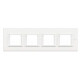 Axolute декоративные накладки прямоугольной формы, горизонтальные, цвет белый, на 2+2+2+2 модуля