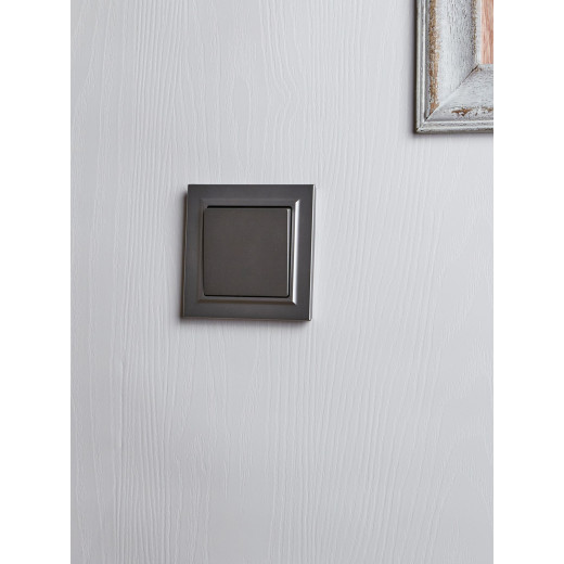 BRITE Выключ. 1-кл. 10А в сб. ВСР10-1-0-БрС сталь IEK