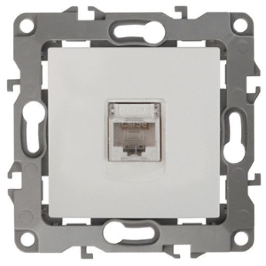 Розетка ЭРА Серия 12 12-3107-01 информационная RJ45 IP20 белый