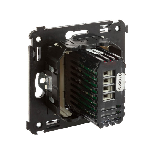 Диммер кнопочный в стену, Avanti, ванильная дымка