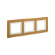 Рамка из натурального дерева 3 поста (6 мод.), Avanti, беленый дуб