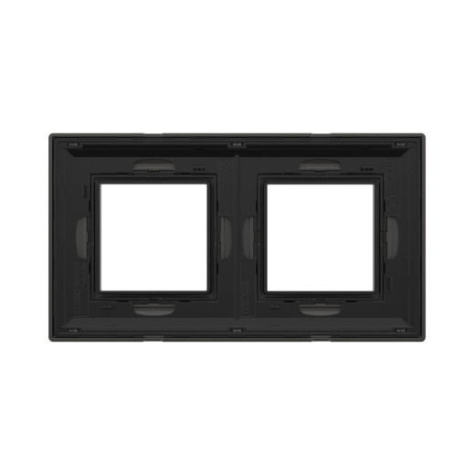 Рамка из металла 2 поста (4 мод.), Avanti, графитовая