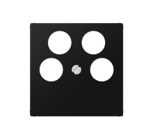 JUNG A Flow/A 550 Черный матовый Крышка для TV-SAT розетки с 4-мя гнёздами