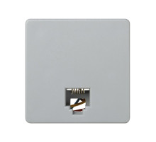 Simon 27 Мех Серая Розетка телефонная RJ-12, 6 конт