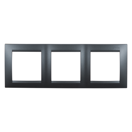 Рамка 3 поста, графит