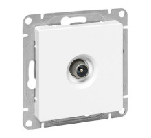 EKF Эпика Механизм розетки TV, опроходная, белый.