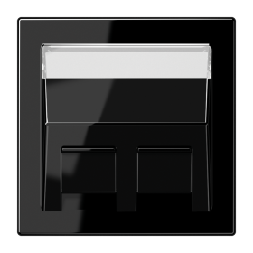 JUNG Накладка для модульных разъемов, чёрный