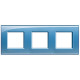 Livinglight Рамка прямоугольная, 3 поста, цвет Голубой