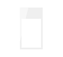 Simon 100 Белый глянец Рамка вертикальная на 2 поста/3 модуля