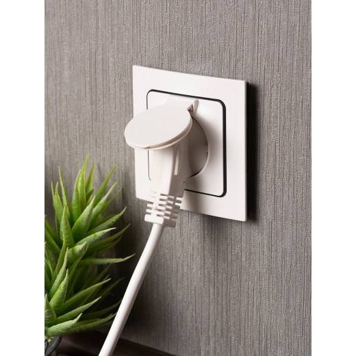 Стокгольм Механизм Розетки 1-местной с/з 16А автоматические клеммы белый с крышкой и защ. штор. IP44 EKF PROxima