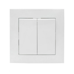 EKF PROxima Валенсия выключатель 2-кл. 10А белый.