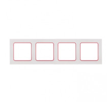 EKF PROxima Стокгольм Белый Линия красная Рамка 4-ая.