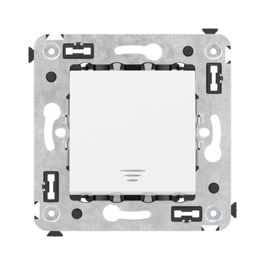 Кнопка одноклавишная в стену, Avanti, белое облако