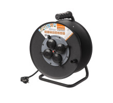 TDM Удлинитель силовой УХз16-004 (метал. катушка, А3, 4 места IP44/30 м КГ 3500 Вт) Народный УС1-43128