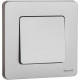 Выключатель кнопочный одноклавишный - Legrand/Daccord Inspiria - с нормально-открытым контактом 6А 250В безвинтовые зажимы - алюминий